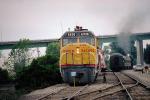 UP 6936 head-on, EMD DDA40X "Centennial" locomotive, Union Pacific Railroad, VRFV02P09_09.0586