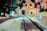 Railroad Tracks, Tunnel, Signals, Side-Track, Sierra-Nevada Mountains, California, 10 August 1991, VRFV02P10_06.3290