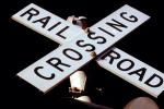 Railroad Crossing, San Francisco, California, 16th street and 7th street, Caution, warning