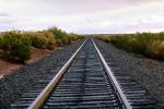 Converging Rail Lines, Vanishing Point, Railroad