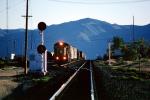 UP 9131, GE C40-8, Union Pacific, Tracks, Signal Light, Black Rock Desert, Gerlach, Nevada, VRFV04P01_19