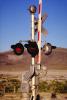 crossing gate signal, Black Rock Desert, Gerlach, Nevada, Caution, warning
