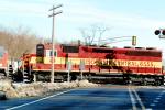 WC 6555, EMD SD45, Wisconsin Central, Diesel Electric Locomotive, north of Chicago, Illinois, VRFV04P03_15