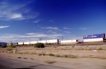 UP 9499, CSX 7327, between Phoenix and Tucson, Piggyback Container, intermodal