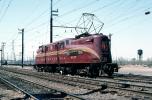 Penn Central PRR 4877, Big Red, GG1-class electric locomotive, pantograph, GG1, Amboy, VRFV06P10_13