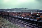 Trainyard, railyard, Oil Tanker Cars, April 1955, 1950s, VRFV07P02_14