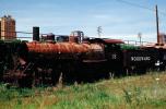 Rusted broken down steam locomotive, Woodward 38, Alabama, VRFV08P10_05
