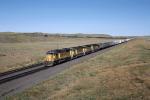 Giant U-curve, Union Pacific Train, Field, Prairie Grassland, VRFV09P06_16