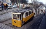 Elevador da Gloria Funicular, Electric Trolley, Lisbon, Portugal, February 1973, 1970s, VRGV01P11_03