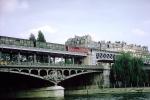 River Seine, Bridge, Trains, Elevated, may 20 1970, 1970s