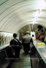the London Tube, commuters, underground, people, station, Escalator, VRHV01P08_08B