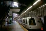 BART train, Bay Area Rapid Transit, station, platform
