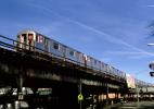 NYCTA, R-62, Mike Quill Plaza, Elevated