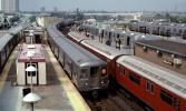 Elevated Subway Trains, Redbirds, NYCTA, Stillwell Avenue Station, Coney Island, Brooklyn, VRHV02P08_05B