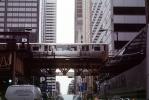 Chicago-El, Elevated, Train, Buildings, Downtown Loop, Station, CTA, VRHV02P13_19