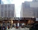 Chicago-El, Elevated, Train, Buildings, Downtown Loop, CTA, VRHV02P14_01