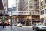 Chicago-El, Elevated, Train, Buildings, Downtown Loop, CTA, Cars, vehicles