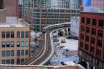Chicago-El, Elevated, Downtown Loop, Buildings, S-Curve, Trains, CTA, VRHV02P14_09
