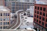 Chicago-El, Elevated, Downtown Loop, Buildings, S-Curve, Trains, CTA, VRHV02P14_10
