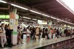 Crowded Train Platform, People, passengers, Tokyo, VRHV03P01_16