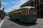 1058, F-line Trolley, Municipal Railway, Muni, San Francisco, California, PCC