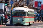 1073 F-Line Trolley, MUNI, F-Market, The Embarcadero, San Francisco, VRLD01_191