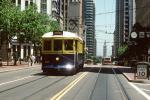 Market Street, F-Line, Trolley, Electric Trolley, San Francisco, California, VRLV01P10_07B