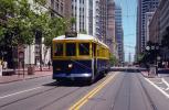 Market Street, F-Line, Trolley, Electric Trolley, San Francisco, California, VRLV01P10_08.0587