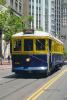 San Francisco Muni, (1940s livery), No. 130, Built 1914, F-Line, Trolley, Electric Trolley, San Francisco, California, 1940s, VRLV01P10_08B