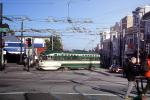 San Francisco Muni, (1960s livery), No. 1051, F-Line, PCC, Muni, Castro District, 1960s, VRLV03P06_09