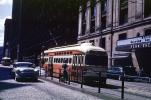 Penn-Sheraton Hotel, Trolley, Streetcar, Car, Vehicle, Automobile, Philadelphia, 1950s, VRLV03P10_04