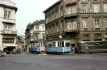 Buildings, Intersection, Munich, Electric Trolley, 1950s, VRLV03P14_02
