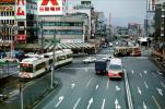 Trolley, Car, Vehicle, Automobile, Hiroshima Japan, December 1980, 1980s, VRLV03P15_15
