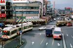 Trolley, Hiroshima Japan, December 1980, 1980s, VRLV03P15_15B