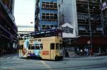 Trolly, doubledecker, Hong Kong Tramway
