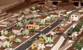 Plasticville, Model Train Layout, streets, houses, buildings, retro, VRMV01P08_16B