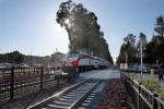 Caltrain, Railroad Tracks, Burlingame, California, San Francisco Peninsula Commuter, VRPD01_122