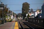 Caltrain, Railroad Tracks, Burlingame, California, San Francisco Peninsula Commuter, Crossing Gate, VRPD01_123