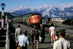 People, Passengers, Canadian National Railways, Diesel Electric Locomotive, F-Unit, 1950s