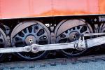 Coupling Rod, Driver Wheels, components, Power, Southern Pacific Daylight Special, SP 4449, GS-4 class Steam Locomotive, 4-8-4