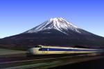 Japanese Bullet Train, Mount Fuji