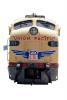 UP 951, E-9 Diesel Electric Locomotive head-on, F-Unit, photo-object, object, cut-out, cutout