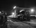 CPR 2343, 4-6-4, Steam Locomotive, Night, nighttime, Canadian Pacific, 1940s