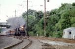 PRR Pennsylvania 7002 Steam, PRR 7002, 1223, Royalton Pennsylvania, August 23 1985, 1980s, Railroad Tracks, VRPV07P05_14