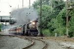 PRR Pennsylvania 7002 Steam, PRR 7002, 1223, Royalton Pennsylvania, August 23 1985, 1980s, Railroad Tracks