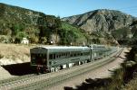 ATSF Vista Dome railcar, Santa Special, Blue Cut in Cajon Pass