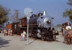 Western Pacific 2-8-0 (Consolidation) locomotive, Griffith Park, October 1956, 1950s, VRPV09P01_02