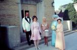 Outside the Church, Bridesmaids, 1960s, WEDV21P15_16