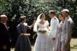 Navy Uniform, Bride & Groom, Best Man, Lady of Honor, bouquet, smiles, 1958, 1950s, WEDV26P01_04