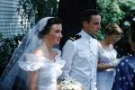 Navy Uniform, Bride & Groom, 1958, 1950s